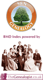 BMD Index powered by The Genealogist
